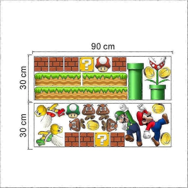 Super Mario Väggdekal, Dekaler för Barnkammare och Sovrum A