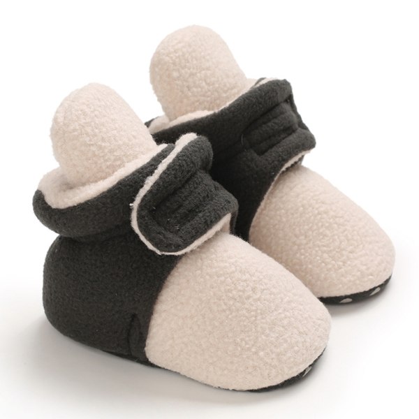 Nyfödd baby bomullsstövlar Tofflor Vintervarma mjuka skor