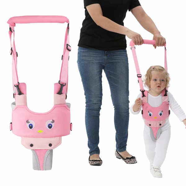 Håndholdt gåsele for barn, justerbar gåassistent for småbarn med avtakbart skritt, sikker stående og gå-læringshjelp for 8+