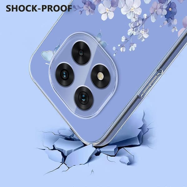 Blommönster Målat TPU-telefonfodral för Redmi Note 14 Pro 4G