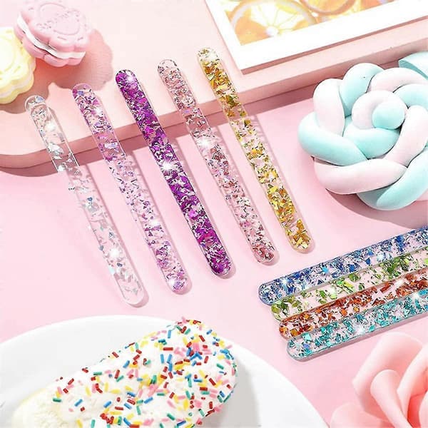 Akrylpinde Genanvendelige Cakesicle Pinde Kage Ispinde Is Cakesicle Pop Form til Hjemmekage Slik Fest Håndværk E A
