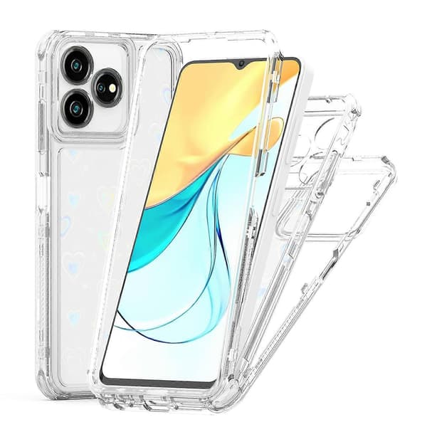 Transparent akryl laserpapper telefonfodral för ZTE Axon 50 Lite 4G