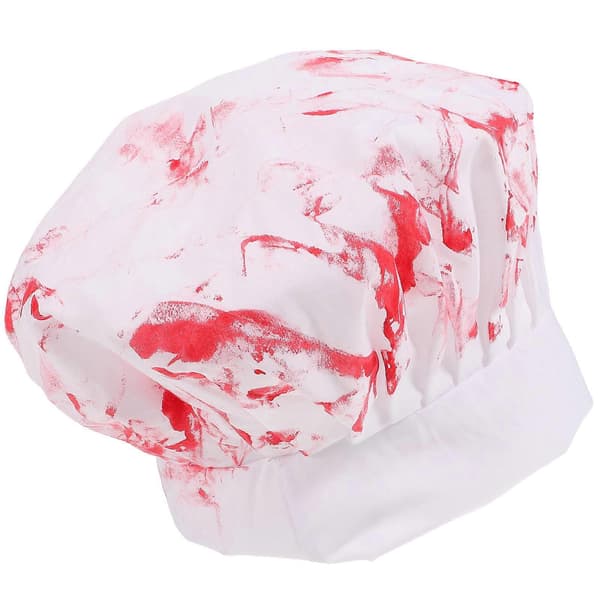 Halloween skräck blodig hatt kockmössa för Halloweenfest A