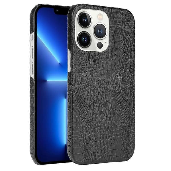 iPhone 13 Pro krokotiili PU + PC -puhelinkotelo (oranssi)