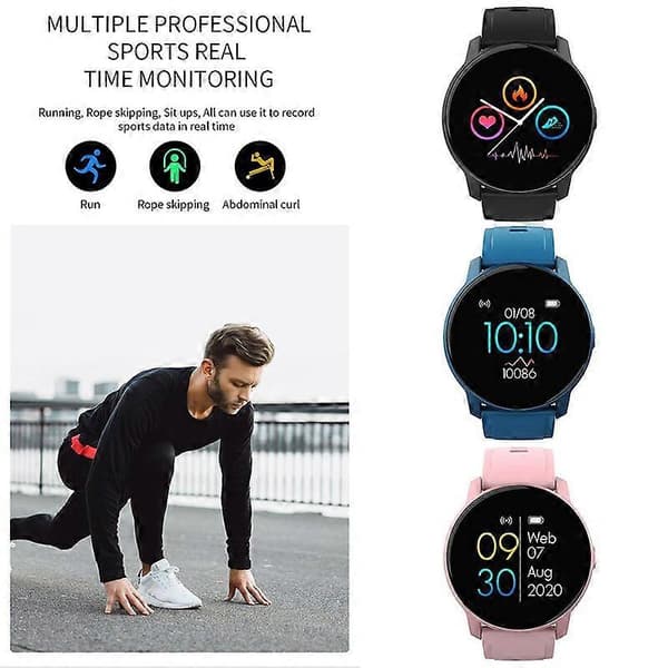 Smartklocka för Xiaomi Huawei iPhone Män Kvinnor Mode Smart Armband Band Pulsmätare