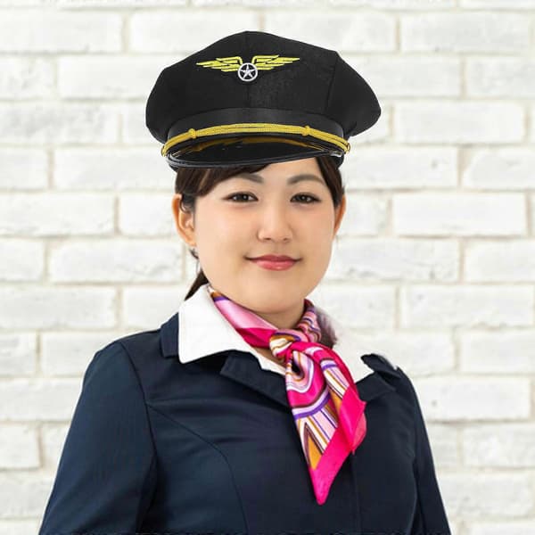 Flyvertinne Pilothatt for Halloween Kostyme Tilbehør A
