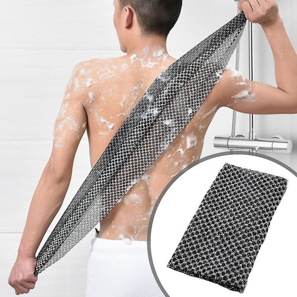 Exfolierande duschhandduk Mjuk hudvänlig kroppsskrubb för kvinnor män A