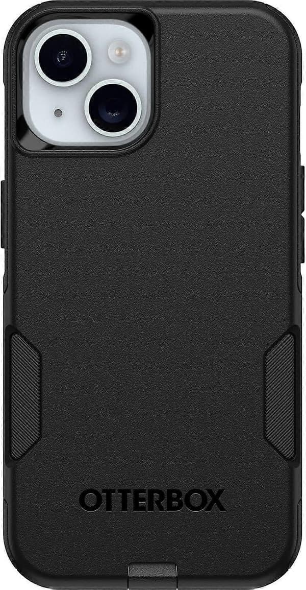 OtterBox iPhone 15, 14 og 13 Commuter Series Telefonetuier - Sort, Slank &amp;（iPhone15Pro）
