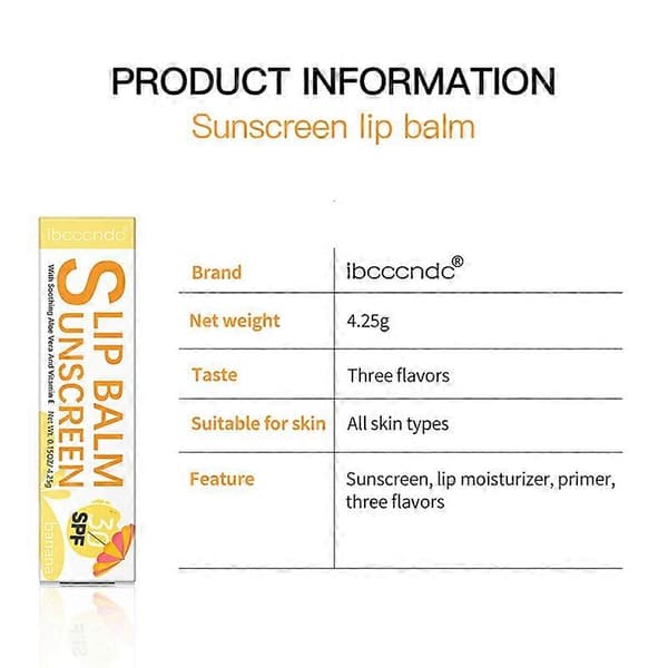 Solcreme læbepomade SPF 30 UVA-beskyttelse læber 3 vandmelon A