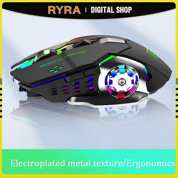 RYRA Professionel Kablet Gaming Mus 6 Knapper 3200DPI LED Optisk Baggrundsbelyst USB Computer