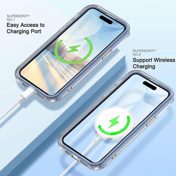Til iPhone 11 Pro-deksel Støtsikkert PC+TPU-telefondeksel med gradient fjærmønster A