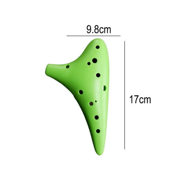 12 Hulls Plast Alto C Ocarina, Gaveidé til Nybegynnere