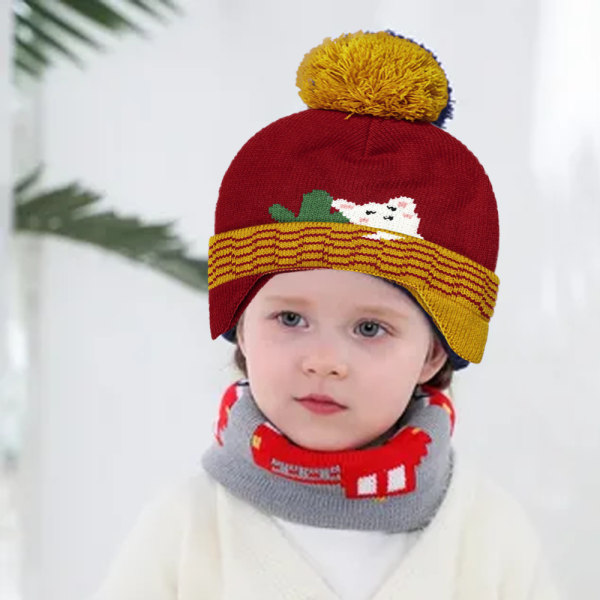 Lasten hattu, talvi lämmin pojat tytöt Beanie Fleece