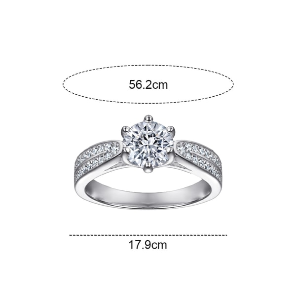 Engagement Ring Sterling Silver Cubic Zirconia Wedding  |