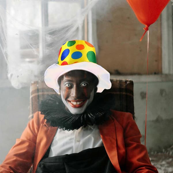 Sjov klovnehat til festbrug Halloween Cosplay A