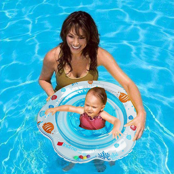 Svømmebabyflåd til pool, babybåd med aktivitetscentre