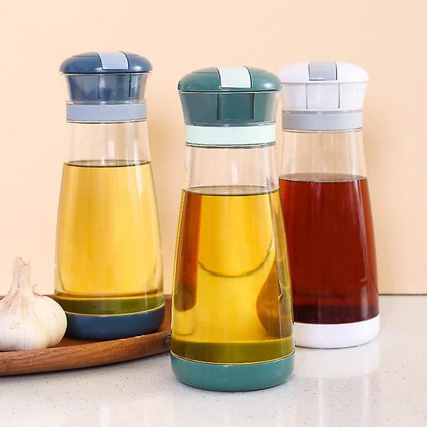 Automatisk öppning, droppfri glasflaska, köksolja, vinäger, mätpipflaska 700 ml A