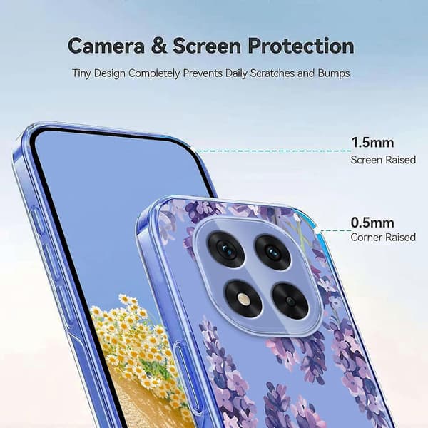 Blomstermønster Malet TPU Telefoncover til Redmi Note 14 Pro 5G / 14 Pro+ 5G