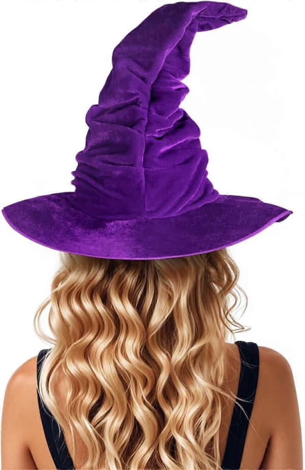Vuxen häxhatt för Halloween-kostymfest A