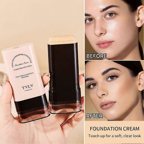 Eraser Foundation Make-Up Stick Långvarig Flaw-less Makeup Reseförpackning Makeup A