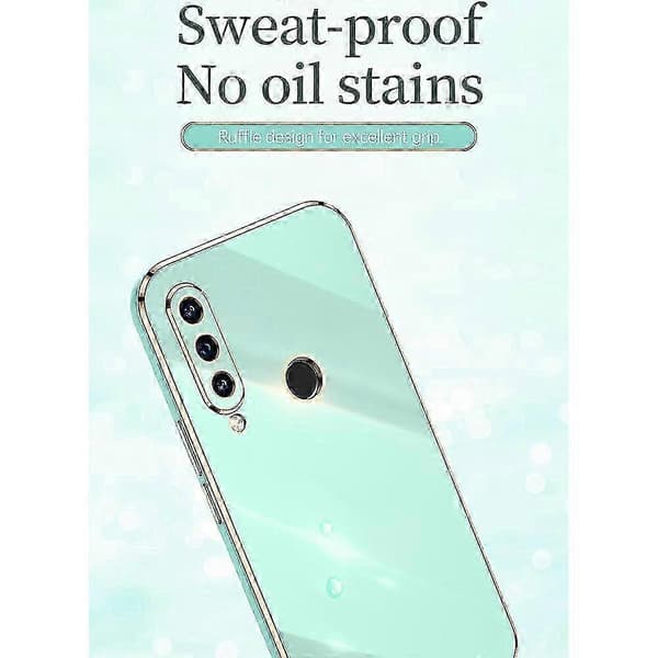 6D Plettering TPU-etui med holder til Huawei P30 Lite Kirsebær Lilla