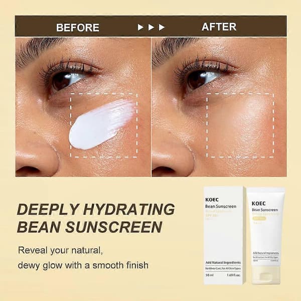 Sojamjölk skyddskräm SPF50 andningsbar, lätt sommarskyddslotion A