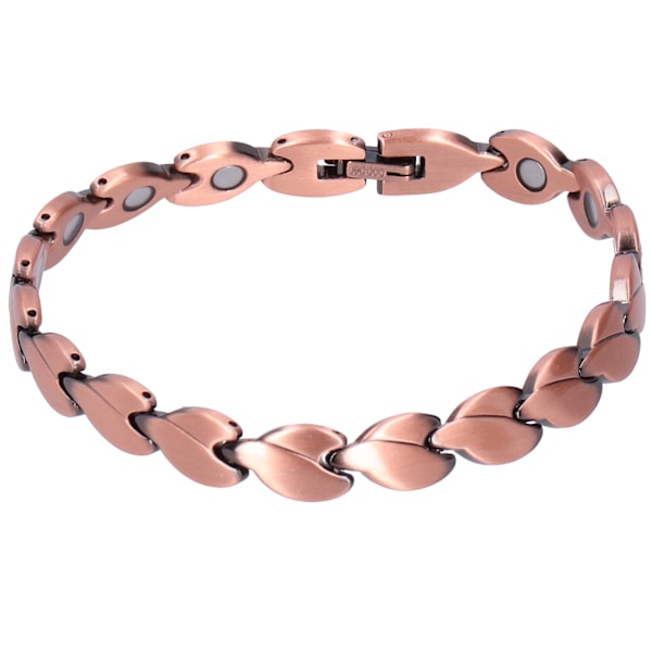 Hjärtformat Magnetarmband, Stilfullt Justerbart Armband i Koppar med Neodymmagneter för Kvinnor, Allergivänligt Utan Nickel Långvarigt