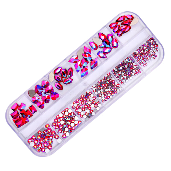 Negle Rhinestones Krystaller Gems Multi Formet Størrelse Negle Perler