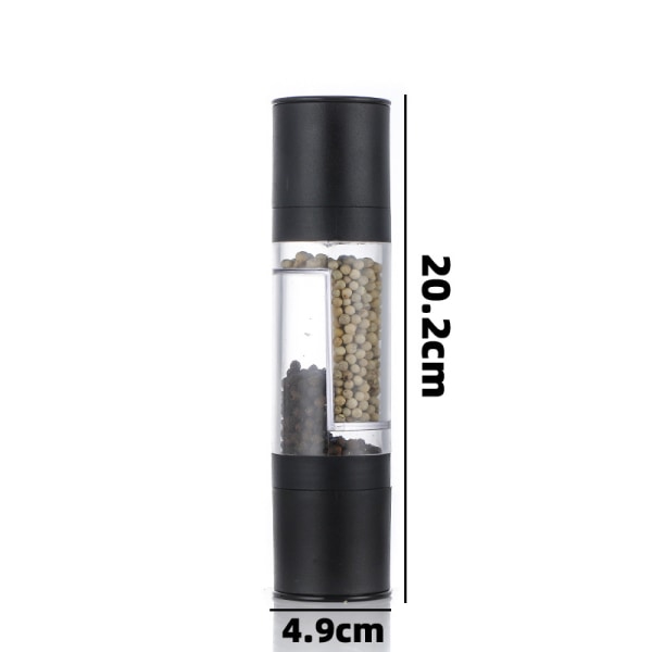 2 in 5 Manual Salt Pepper Mill Herb Spice Grinder Shakers