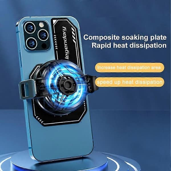 Universal mobiltelefon køleventilator radiator halvleder telefonkøler spil mini (kun magnetisk plade)