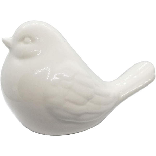 Fuglefigur, Keramisk Chubby Fuglefigur Hytte Dyr Fugl