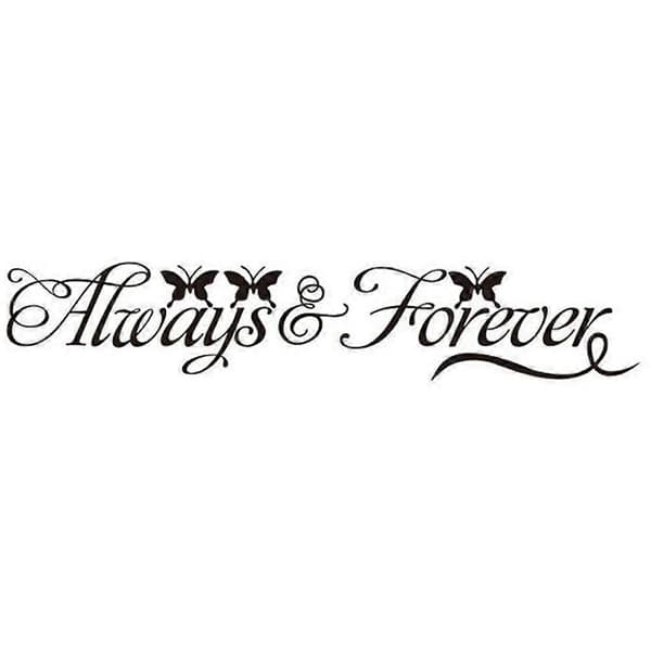 \"Always&amp;Forever\" Bokstäver Väggdekor Vackert Sovrum Vardagsrum Bakgrundsdekor A