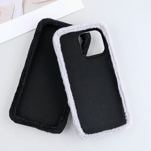 För iPhone 15 Pro Max Fodral Jade Fox Sammet Läder + PET Telefon Skyddsfodral
