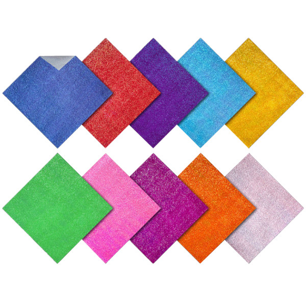 Origami-papir 6x6 tommer, 100 ark Origami-papir, levende farver