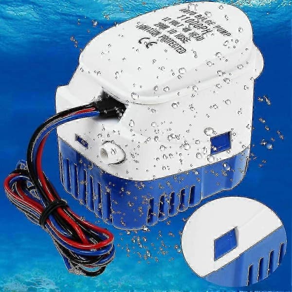 12v 1100gph Båt Automatisk Länsvattenpump Husbil Automatisk Dränkbar Pump (24v)