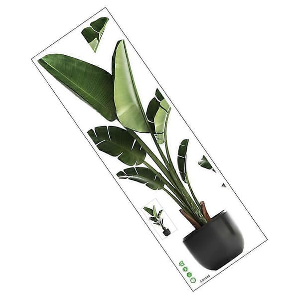 Planter Dekaler Soverom Tapet for Romdekorasjon Grønn PVC A