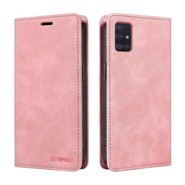 Etui til Samsung Galaxy A51 4G Læder Folio Pung Magnetisk Beskyttelse...Pink