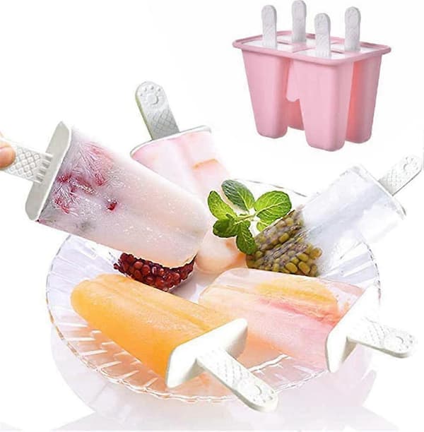 Silikonispinneformsett - 4 deler DIY silikonispinneform - Gjenbrukbar ispinneform A