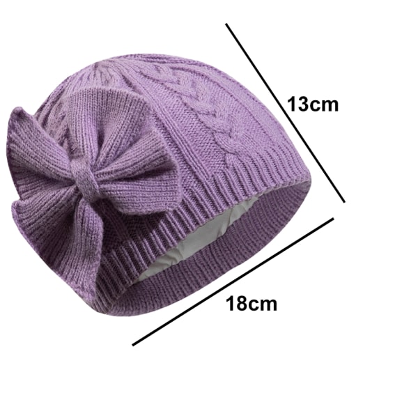 Winter Warm Knitted Baby Hat for Girls Cotton Lined Infan Hat