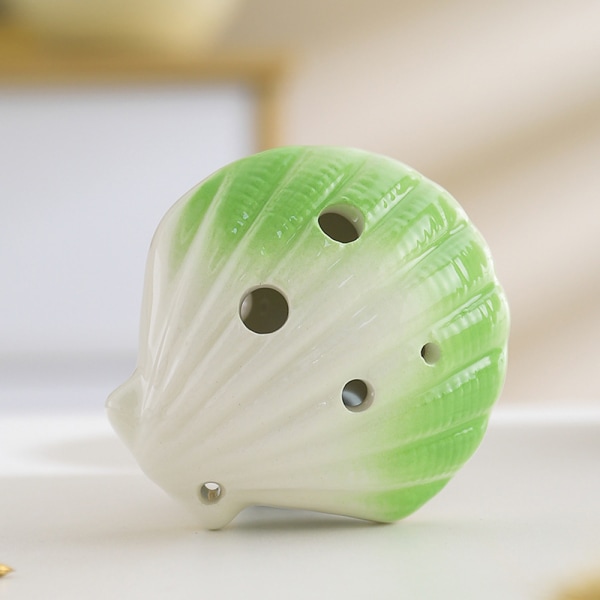 6-hullers conch Ocarina - smukt design, gaveidé til begyndere M