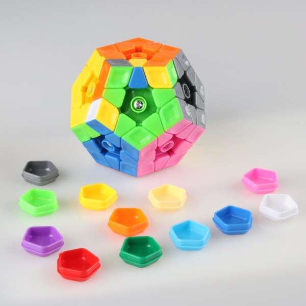 Cyclone Boys 3x3 Megaminx Stickerless Speed ​​Cube femkantet