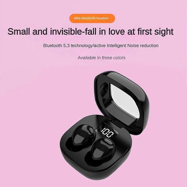 Osynliga öronsnäckor Sömn Trådlösa Minihörlurar Bluetooth 5.3 Hörlurar Dolda