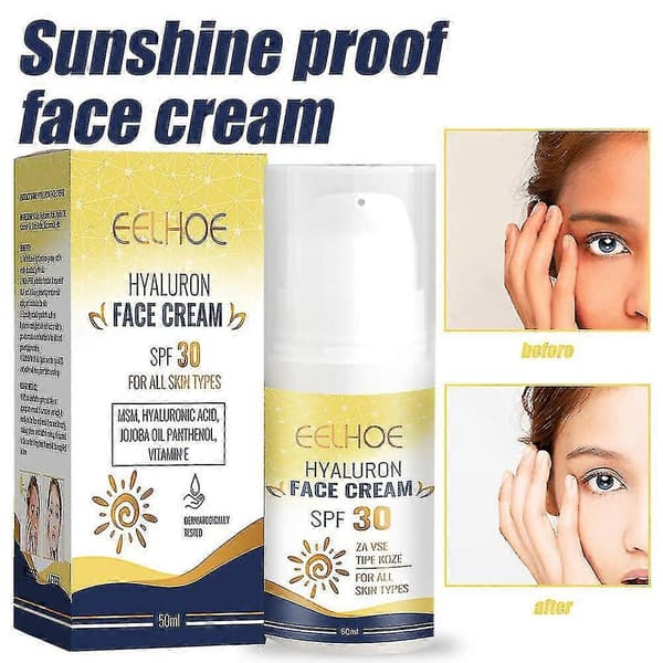 1/2 st Spf 30 Ansiktskräm Solskyddskräm Sommarstrand Närande Återfuktande Ansiktsvård 50ml A