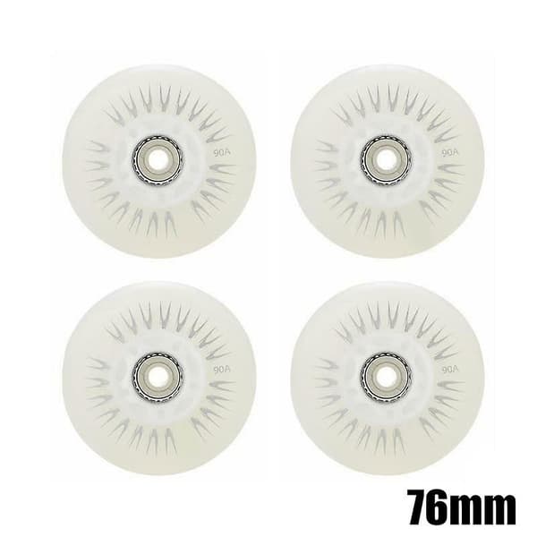 4PCS Flash Inline Skridskohjul 90A LED Belysning Skridskohjul 80 Nya A