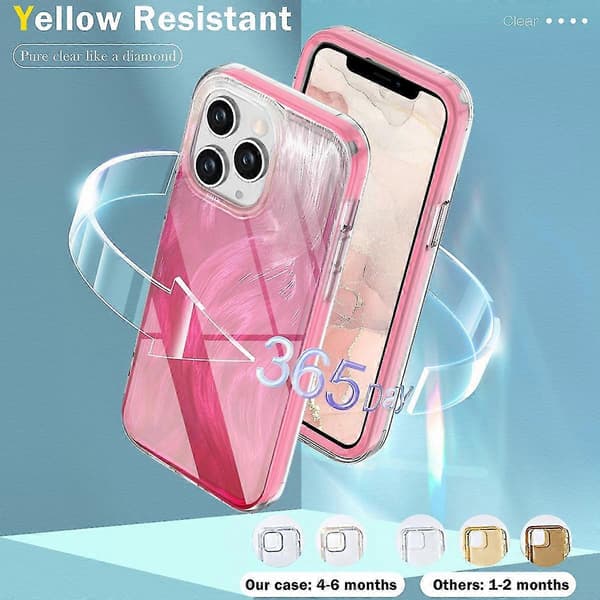 Til iPhone 11 Pro-deksel Støtsikkert PC+TPU-telefondeksel med gradient fjærmønster A