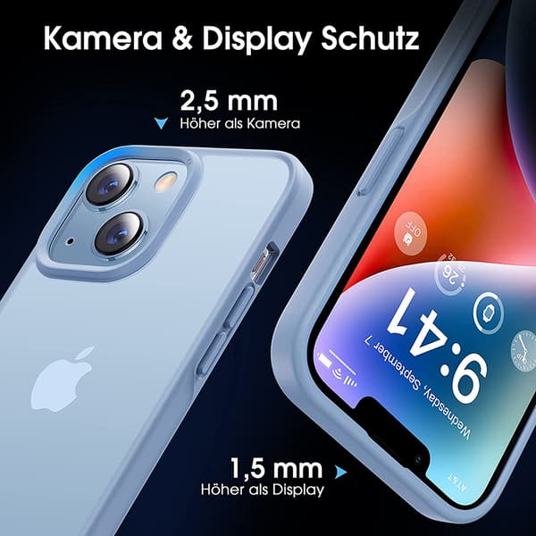 Stöttåligt och reptåligt skyddsfodral för iPhone 14 Plus - Blå