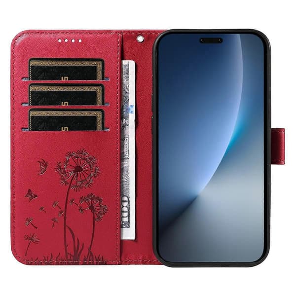 För Honor Magic8 Pro 5G Läderplånboksfodral med remmaskrosavtryck Telefonställskydd