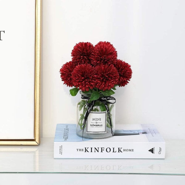 Hvid Hortensia Silke Blomsterhoved Pose 12 Stykker Hortensia Kunstig