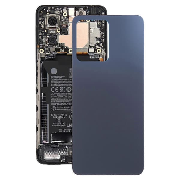 For Xiaomi Redmi Note 12 4G KOMPATIBELt Batteribakdeksel Svart