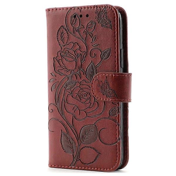 Rose Butterfly preget skinntelefonveske til ZTE Blade A35